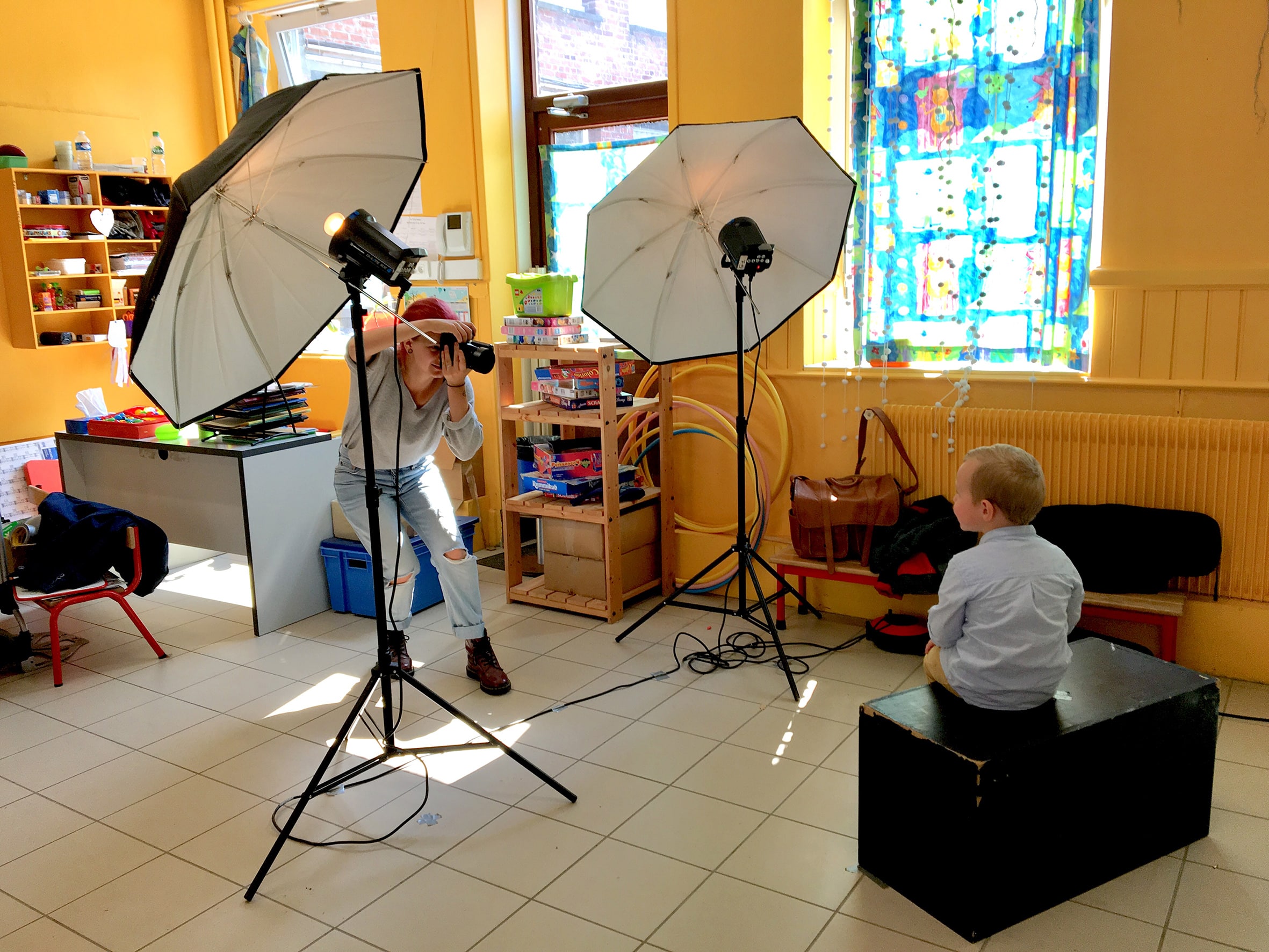 Portrait scolaire naturel réalisé par Kodak Express