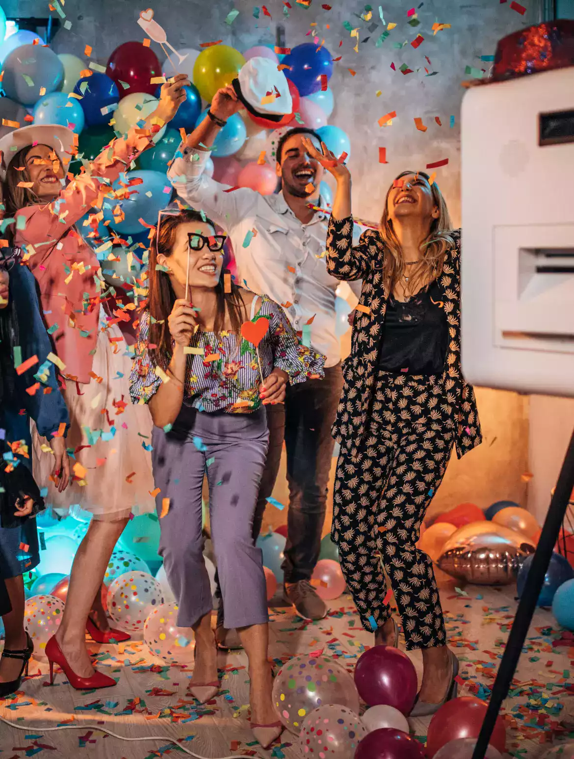 Animation borne photo mariage avec accessoires