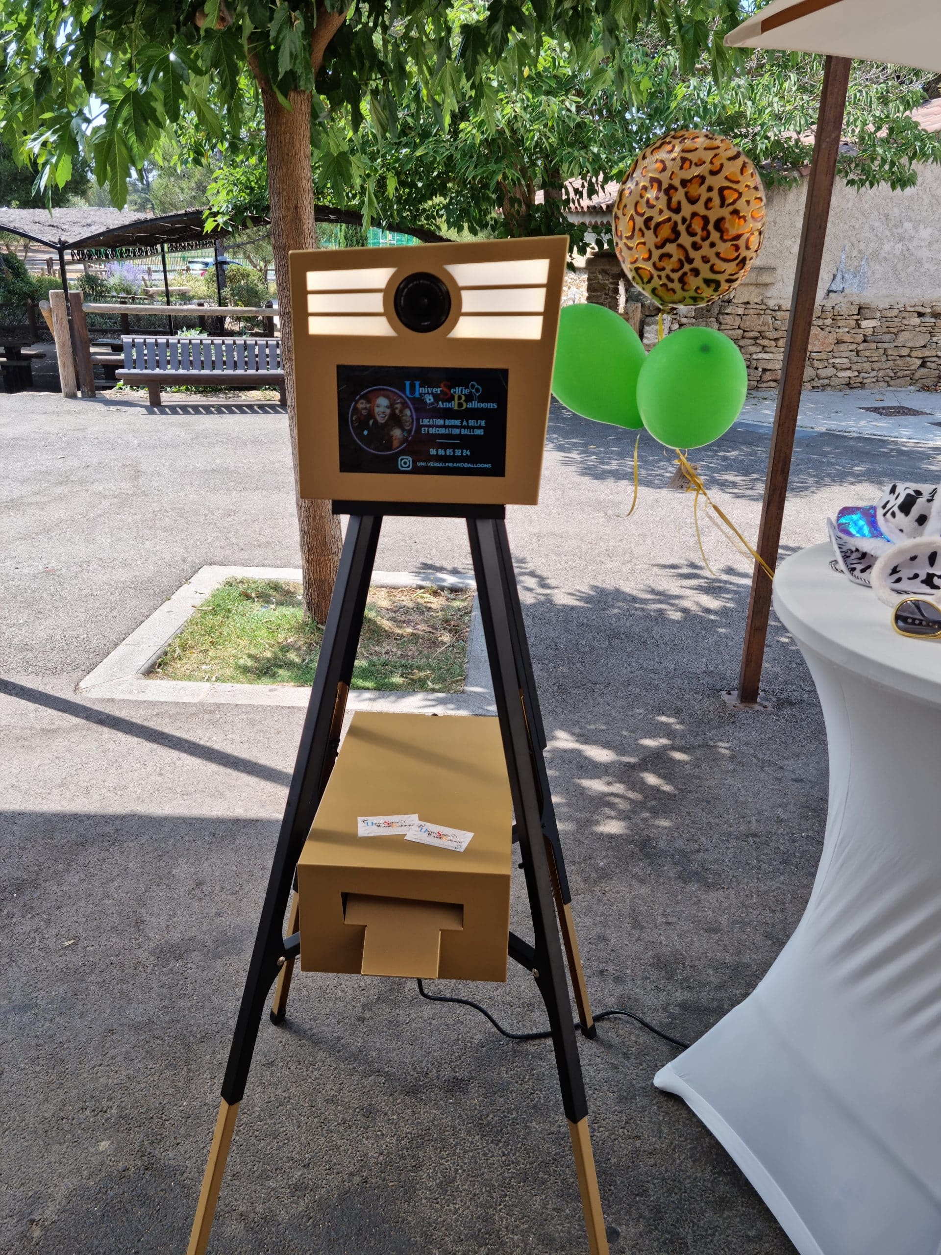 Photobooth vintage extérieur mariage Lille